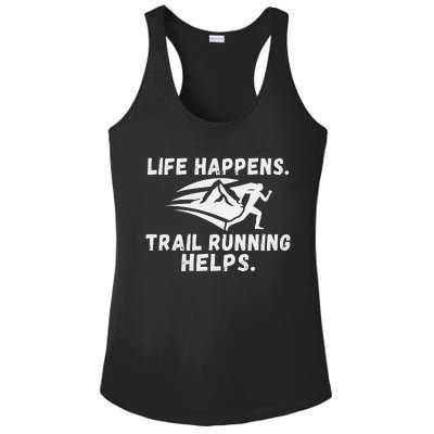 Track Mom Track And Field Mom Runner Running Mama Mother Ladies PosiCharge Competitor Racerback Tank