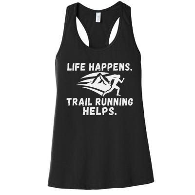 Track Mom Track And Field Mom Runner Running Mama Mother Women's Racerback Tank