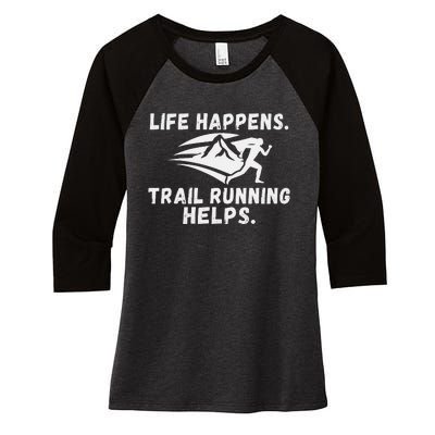 Track Mom Track And Field Mom Runner Running Mama Mother Women's Tri-Blend 3/4-Sleeve Raglan Shirt