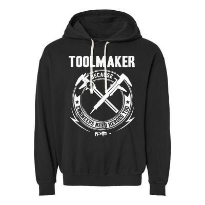 Toolmaker Machinist Garment-Dyed Fleece Hoodie