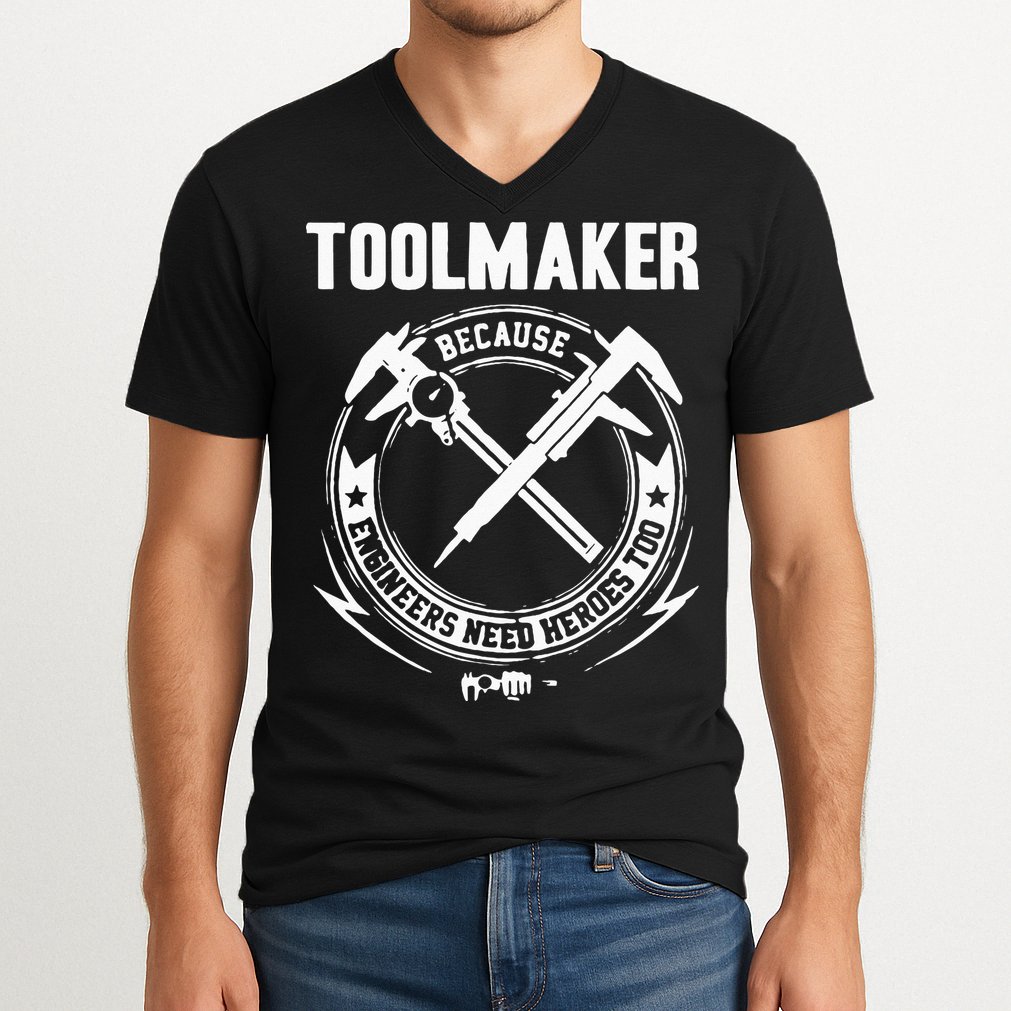 Toolmaker Machinist V-Neck T-Shirt