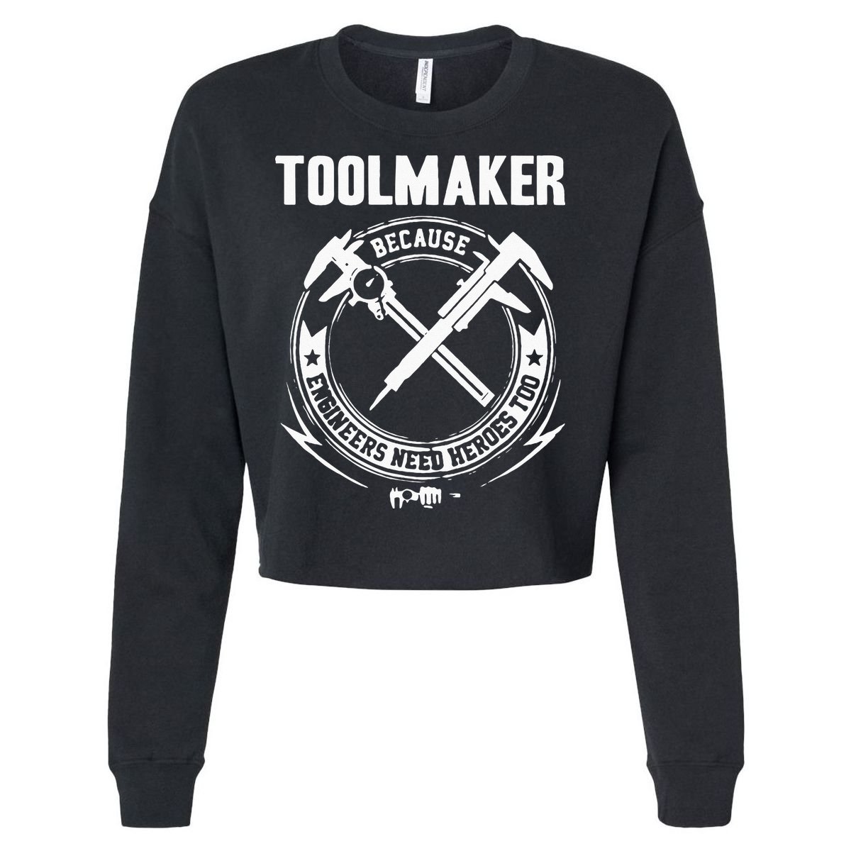 Toolmaker Machinist Cropped Pullover Crew