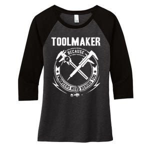 Toolmaker Machinist Women's Tri-Blend 3/4-Sleeve Raglan Shirt