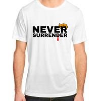 Trump never surrender 2024 Mugshot Adult ChromaSoft Performance T-Shirt