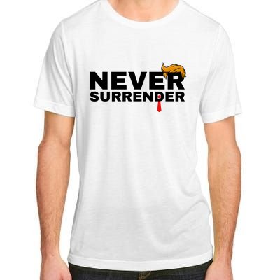 Trump never surrender 2024 Mugshot Adult ChromaSoft Performance T-Shirt