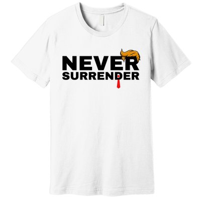 Trump never surrender 2024 Mugshot Premium T-Shirt