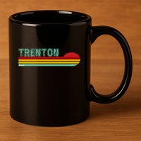 Trenton Michigan 11oz C Handle Ceramic Mug