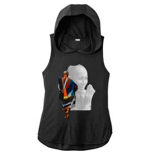 Thich Minh Tue Ladies PosiCharge Tri-Blend Wicking Draft Hoodie Tank