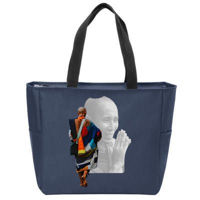 Thich Minh Tue Zip Tote Bag