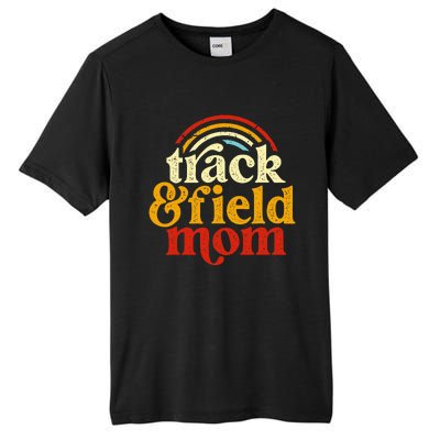 Track Mom Track And Field Mom Runner Running Mama Mother Tall Fusion ChromaSoft Performance T-Shirt