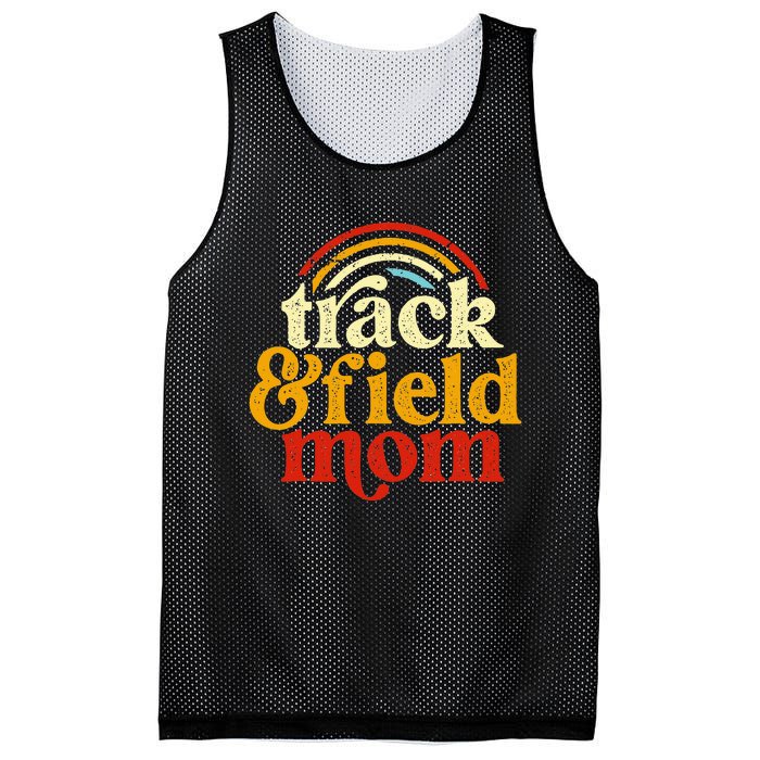 Track Mom Track And Field Mom Runner Running Mama Mother Mesh Reversible Basketball Jersey Tank