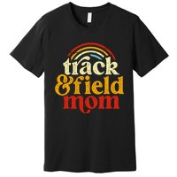 Track Mom Track And Field Mom Runner Running Mama Mother Premium T-Shirt