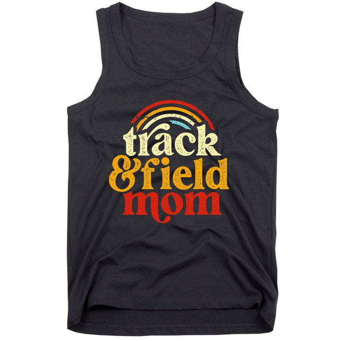 Track Mom Track And Field Mom Runner Running Mama Mother Tank Top