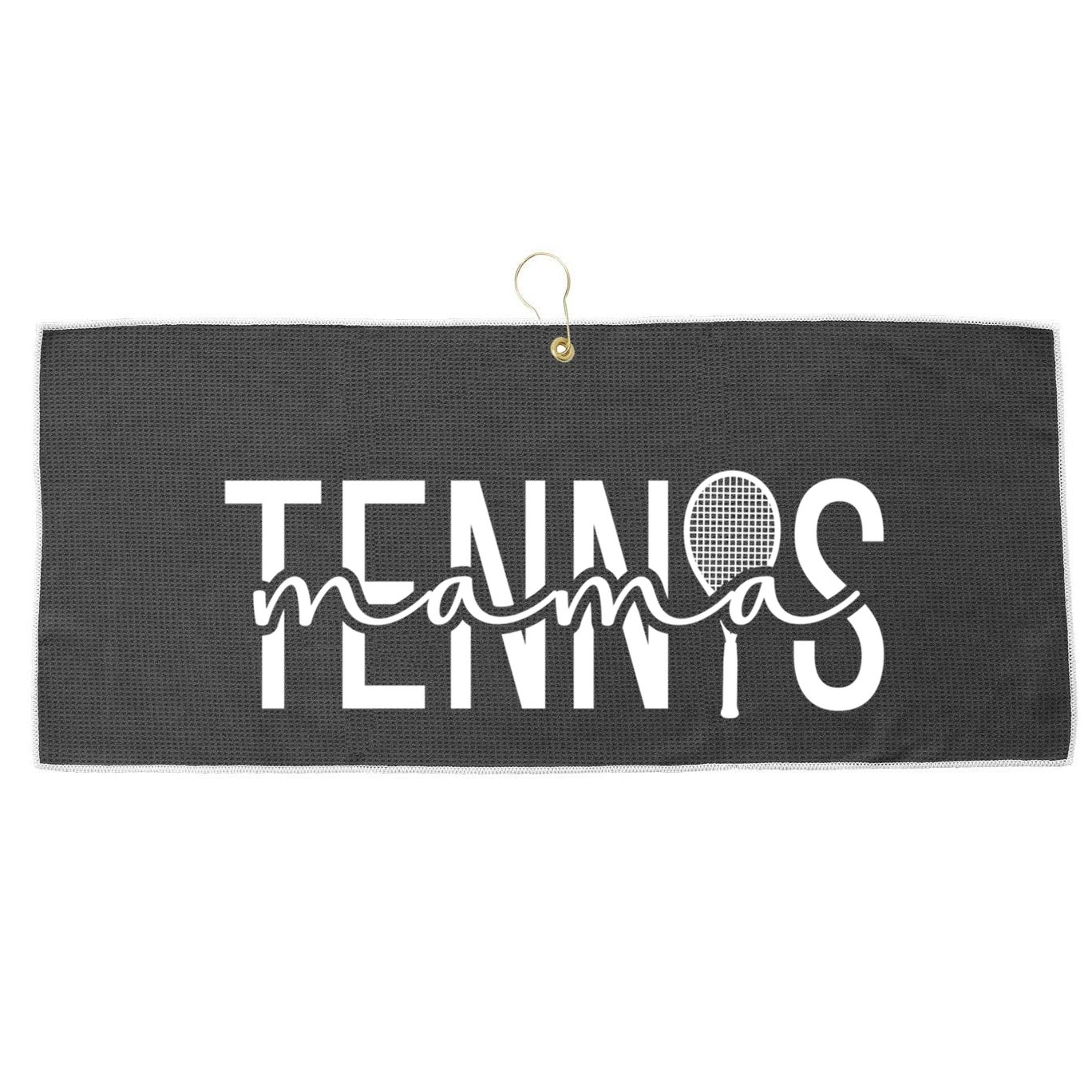Tennis Mama Tennis Mom Of A Tennis Player Mother Cool Gift Large Microfiber Waffle Golf Towel