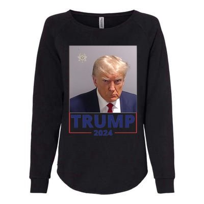 Trump Mugshot Trump 2024 Womens California Wash Sweatshirt