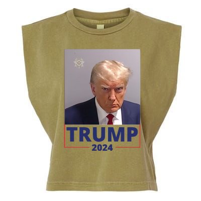 Trump Mugshot Trump 2024 Garment-Dyed Women's Muscle Tee