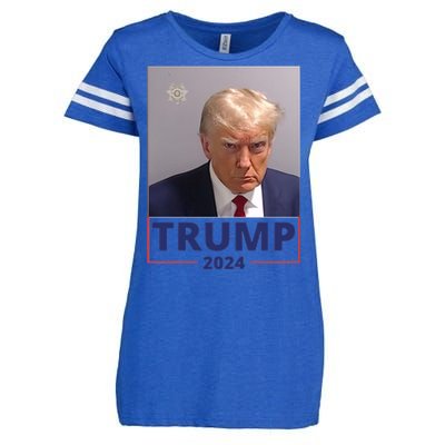 Trump Mugshot Trump 2024 Enza Ladies Jersey Football T-Shirt