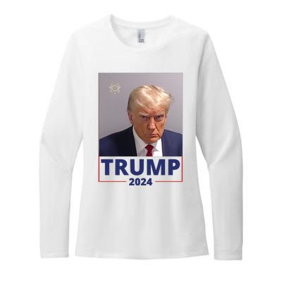 Trump Mugshot Trump 2024 Womens CVC Long Sleeve Shirt