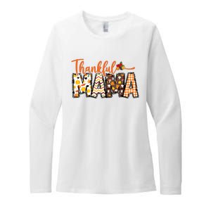 Thankful Mama Womens CVC Long Sleeve Shirt