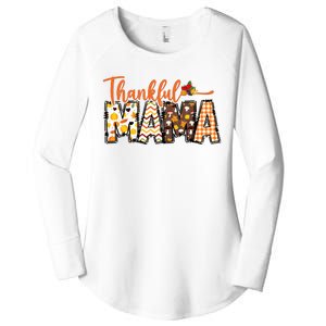 Thankful Mama Women's Perfect Tri Tunic Long Sleeve Shirt