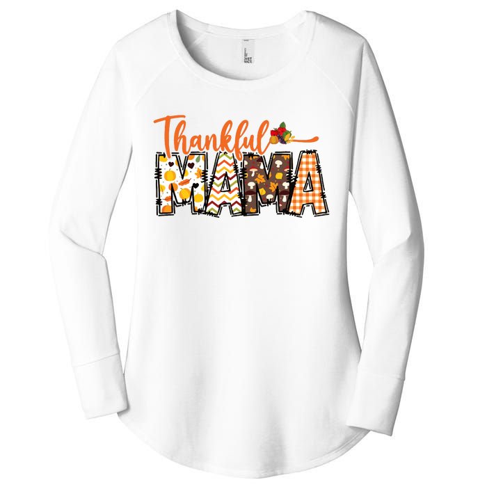 Thankful Mama Women's Perfect Tri Tunic Long Sleeve Shirt