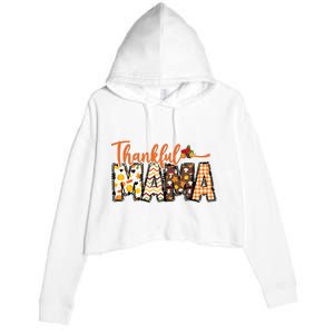 Thankful Mama Crop Fleece Hoodie