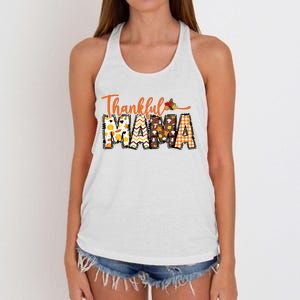 Thankful Mama Women's Knotted Racerback Tank