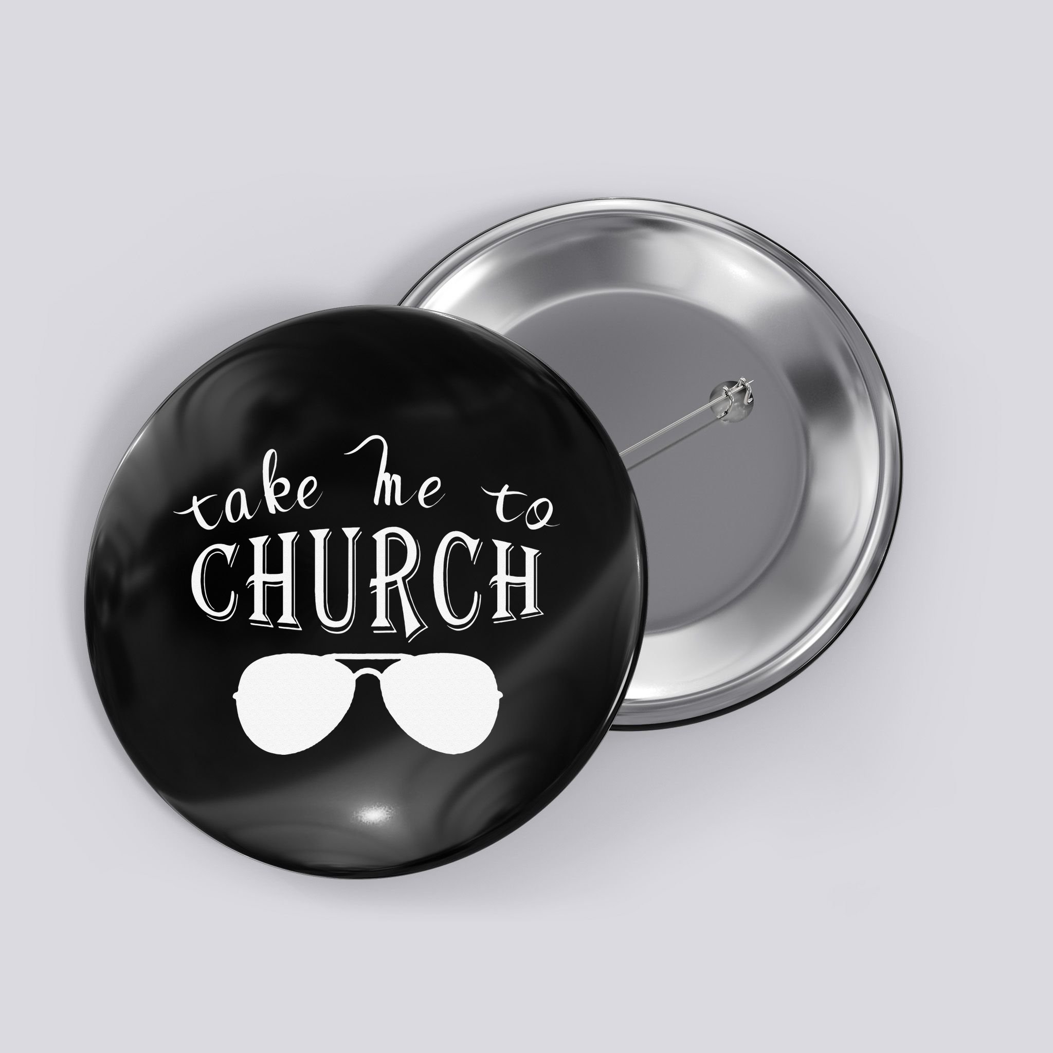Take Me To The Church Christian Country Concert Button