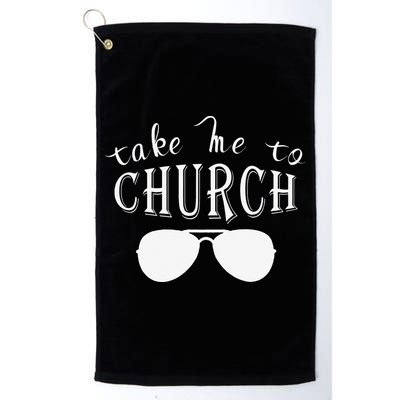 Take Me To The Church Christian Country Concert Golf Towel