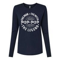 The Man The Myth The Legend For Pop Pop Womens Cotton Relaxed Long Sleeve T-Shirt