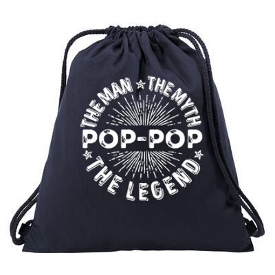 The Man The Myth The Legend For Pop Pop Drawstring Bag