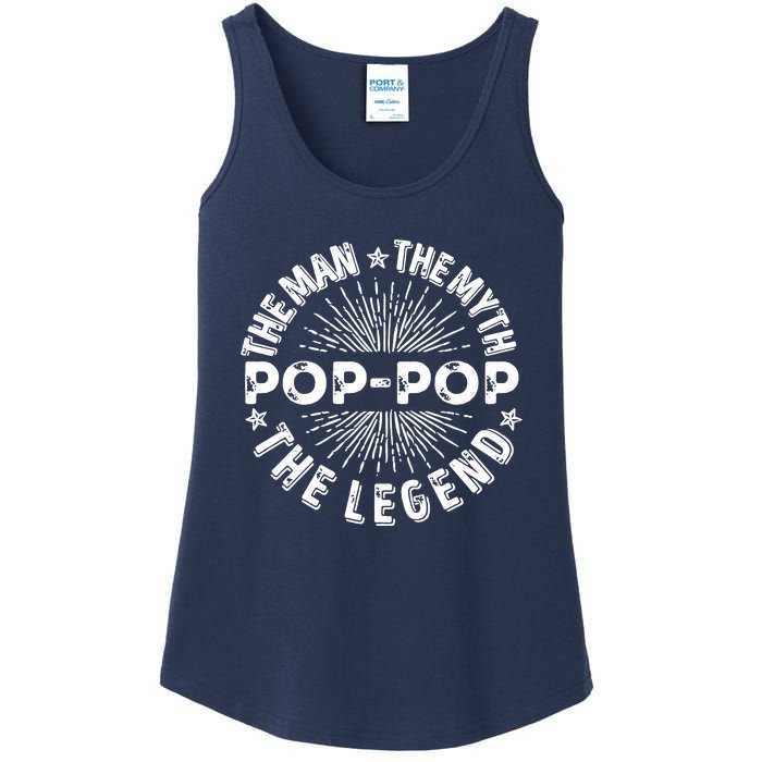 The Man The Myth The Legend For Pop Pop Ladies Essential Tank