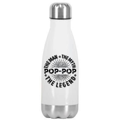 The Man The Myth The Legend For Pop Pop Stainless Steel Insulated Water Bottle