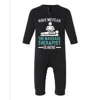 The Massage Therapist Is Here Spa Masseur Masseuse Infant Fleece One Piece