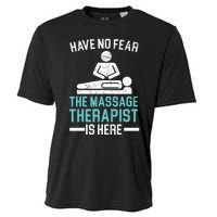 The Massage Therapist Is Here Spa Masseur Masseuse Cooling Performance Crew T-Shirt