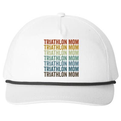 Triathlon Mom Triathletes Triathlon Mom Gift Snapback Five-Panel Rope Hat