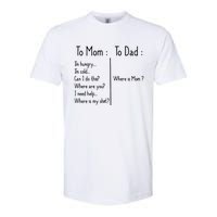 To Mom To Dad To Mom For Mother's Day Strong Mom Funny Softstyle CVC T-Shirt