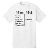 To Mom To Dad To Mom For Mother's Day Strong Mom Funny Tall T-Shirt