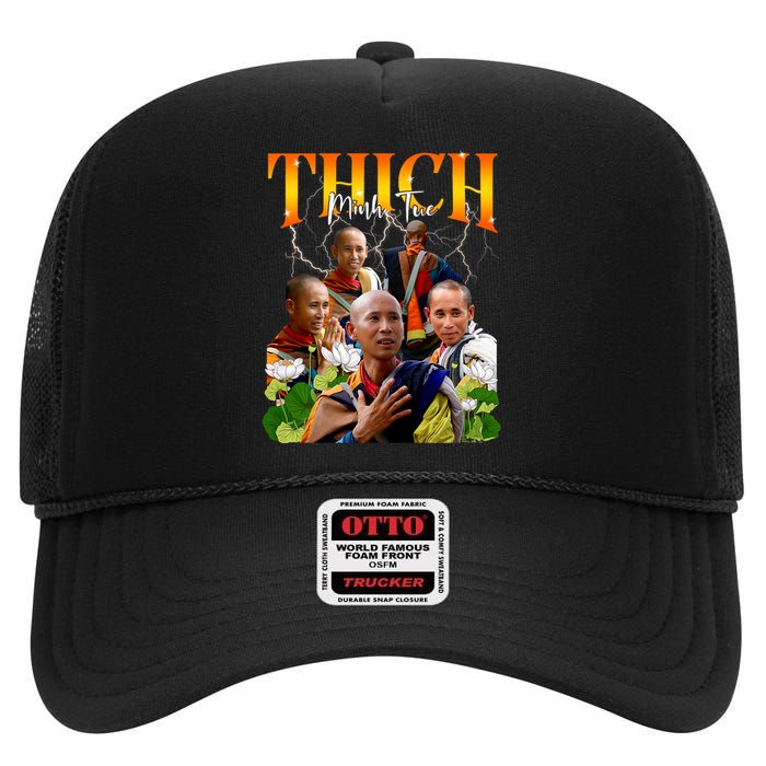 Thich Minh Tue Buddha Vietnam Buddha Vietnamese High Crown Mesh Back Trucker Hat