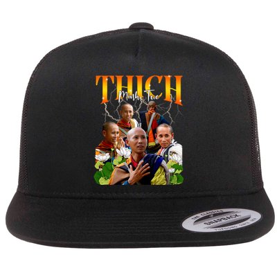 Thich Minh Tue Buddha Vietnam Buddha Vietnamese Flat Bill Trucker Hat