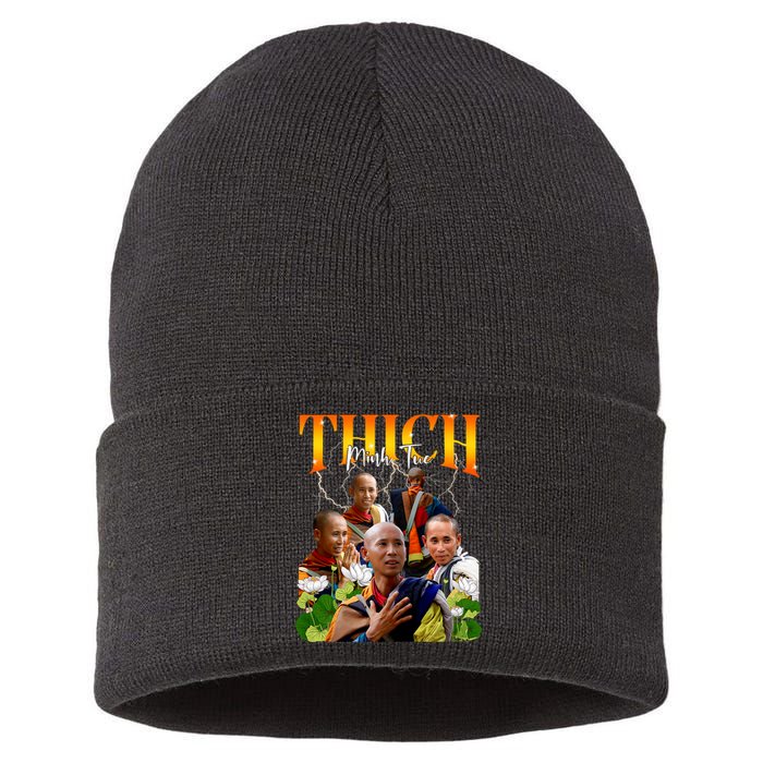 Thich Minh Tue Buddha Vietnam Buddha Vietnamese Sustainable Knit Beanie