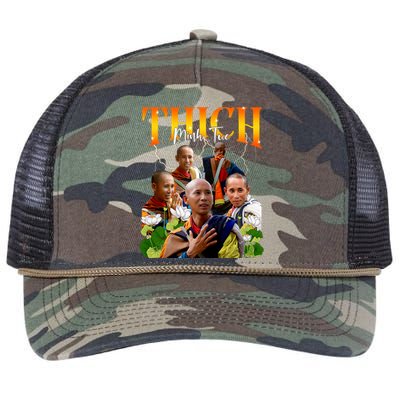 Thich Minh Tue Buddha Vietnam Buddha Vietnamese Retro Rope Trucker Hat Cap