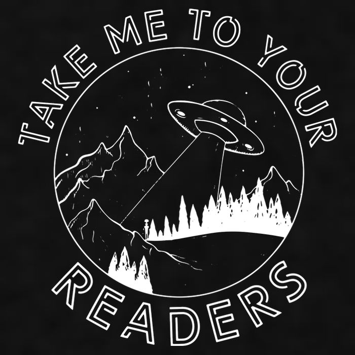 Take Me To Your Readers Alien Funny Reading Librarian Ladies PosiCharge Tri-Blend Wicking Tank