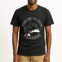 Take Me To Your Readers Alien Funny Reading Librarian Tall T-Shirt