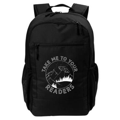 Take Me To Your Readers Alien Funny Reading Librarian Backpack