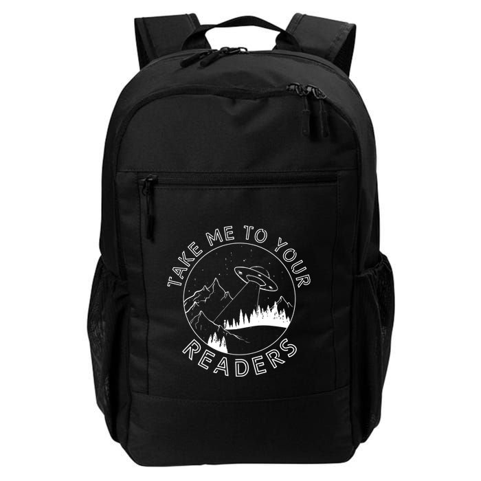 Take Me To Your Readers Alien Funny Reading Librarian Backpack