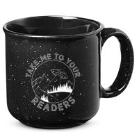 Take Me To Your Readers Alien Funny Reading Librarian 15oz Campfire Ceramic Mug
