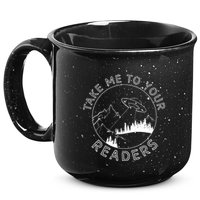 Take Me To Your Readers Alien Funny Reading Librarian 15oz Campfire Ceramic Mug