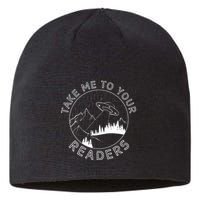 Take Me To Your Readers Alien Funny Reading Librarian Sustainable Beanie