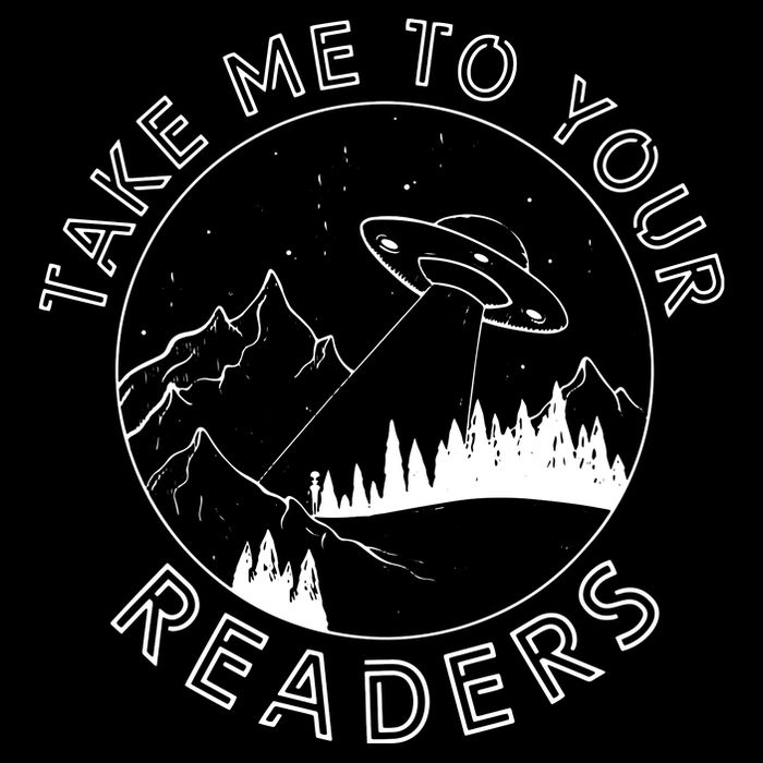Take Me To Your Readers Alien Funny Reading Librarian 16 in Basic Backpack